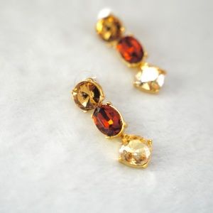 Oscar de la Renta Crystal drop earrings